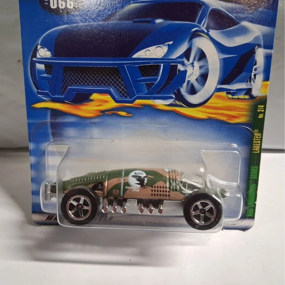 2001 Mattel Hot Wheels #066 Rod Squardron Series 2/4 Lakester Camo Green